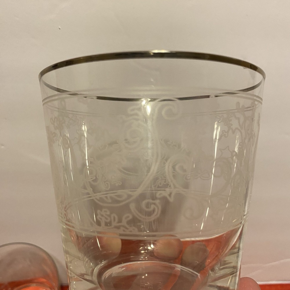 Set Of 4 Mikasa Tyler Florence Chef's White DOUBLE OLD FASHIONED Glasses Whiskey